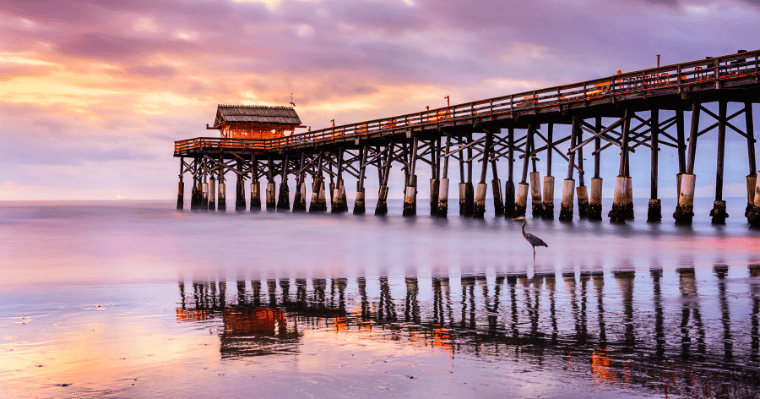 The gorgeous Cocoa Beach on the Space Coast