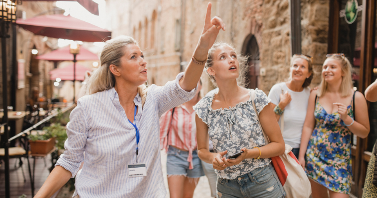 Taking a cruise excursion with a local guide