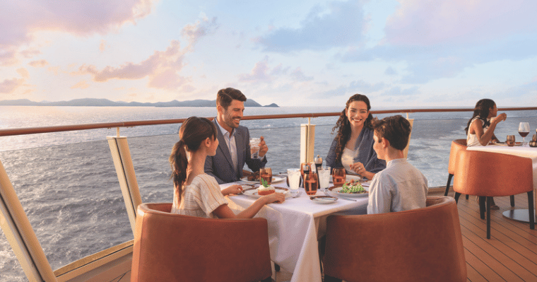 Waterfront dining on NCL Encore